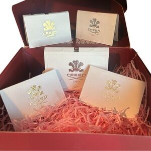 Creed sample set. Creed Aventus, Queen of Silk, Carmina, Delphinus, Centaurus